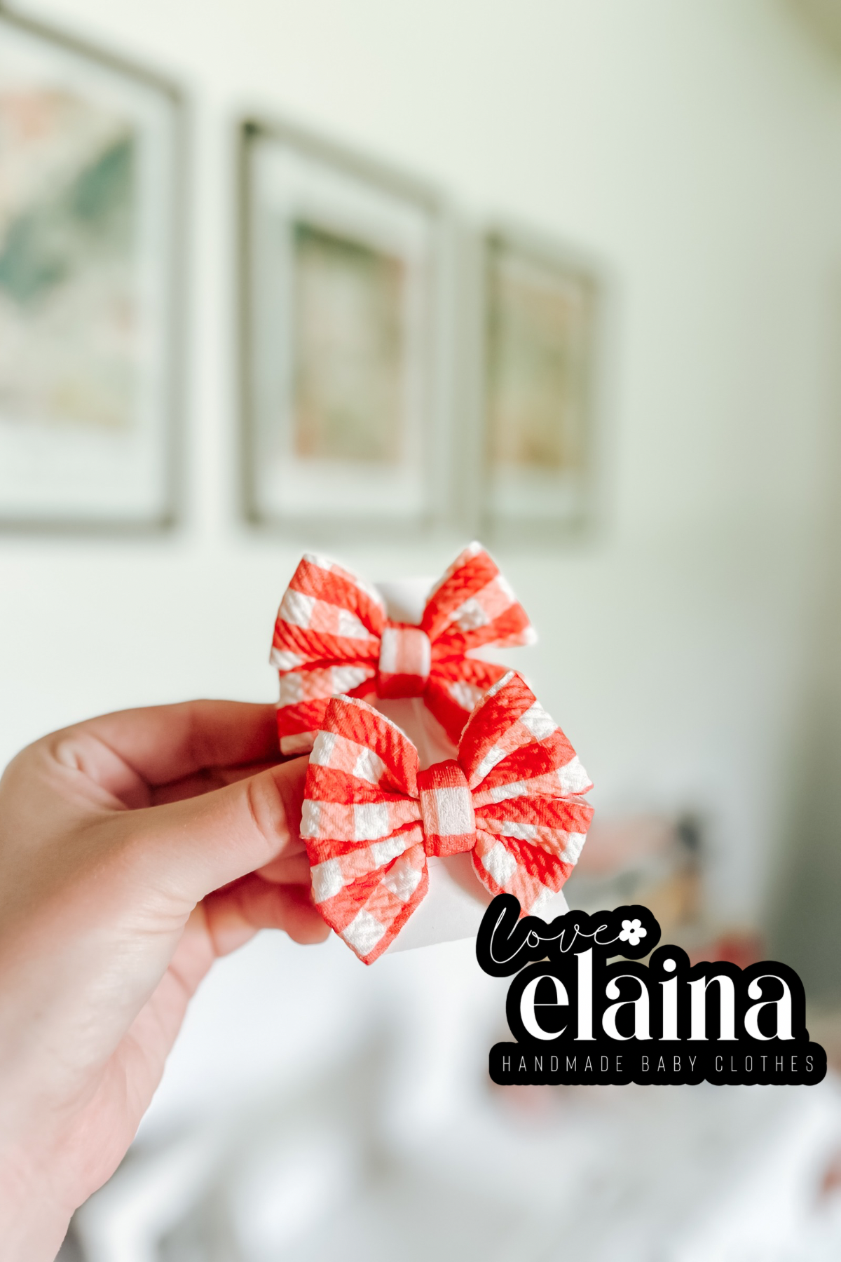 red butterfly clips