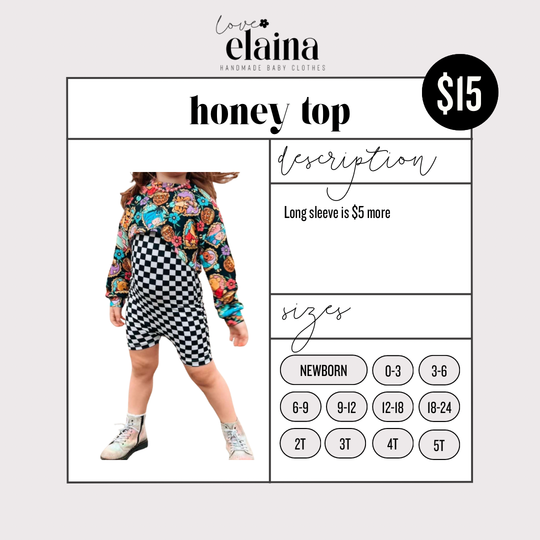 Honey Top (not my product photo)