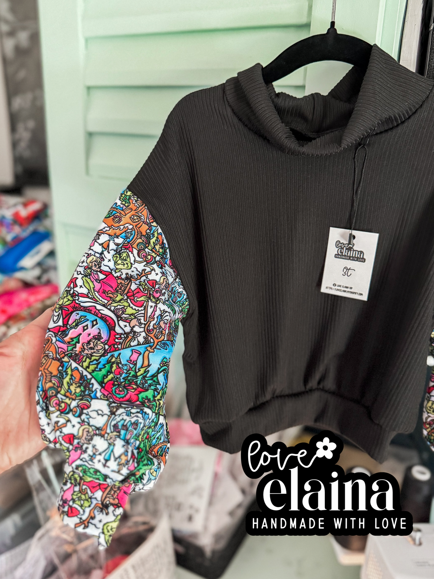 3t mock neck sweater