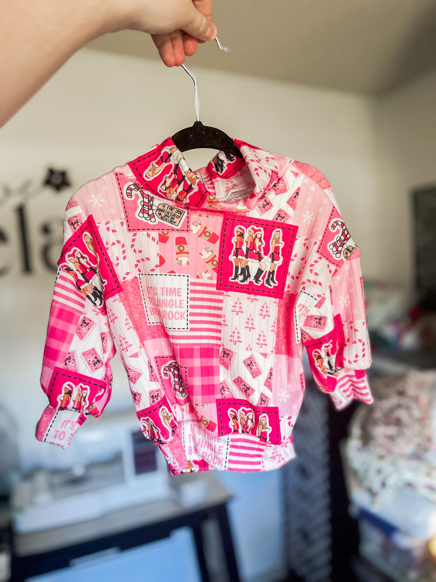 6-9 mock neck sweater