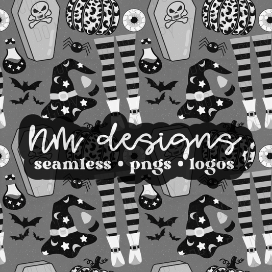 monochrome halloween