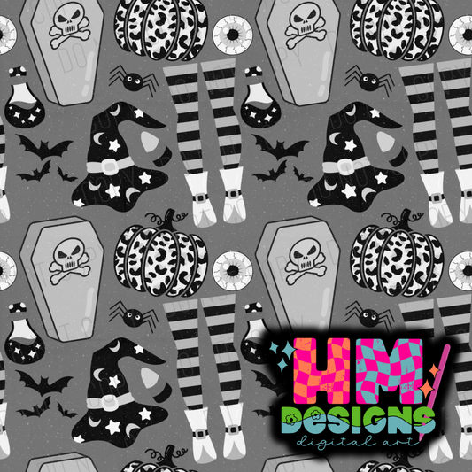 monochrome halloween