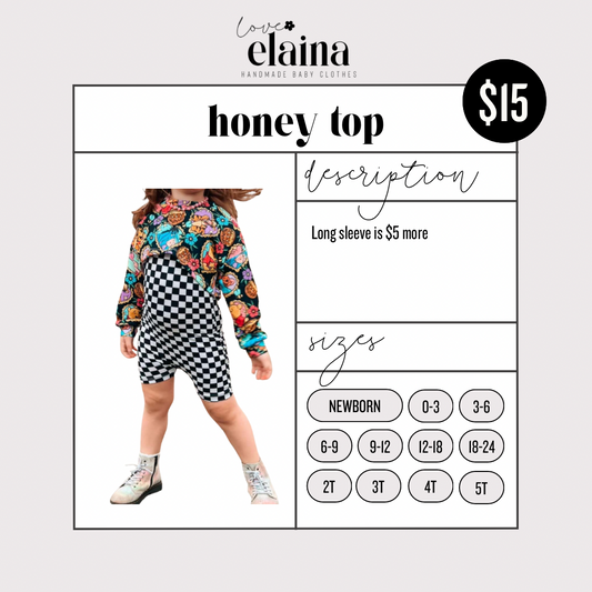 Honey Top (not my product photo)
