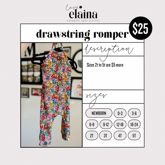 Drawstring Romper