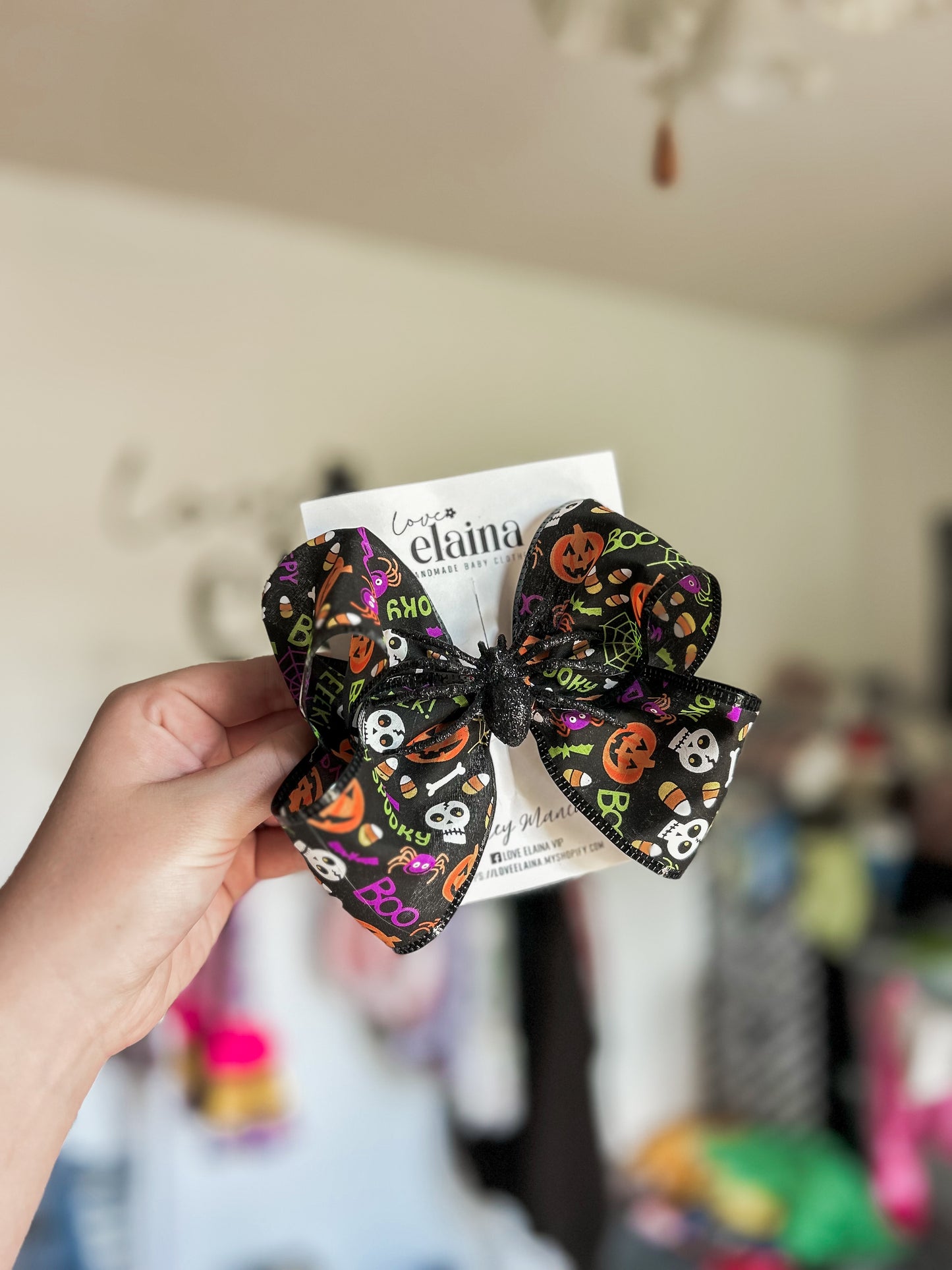 halloween ribbon bow