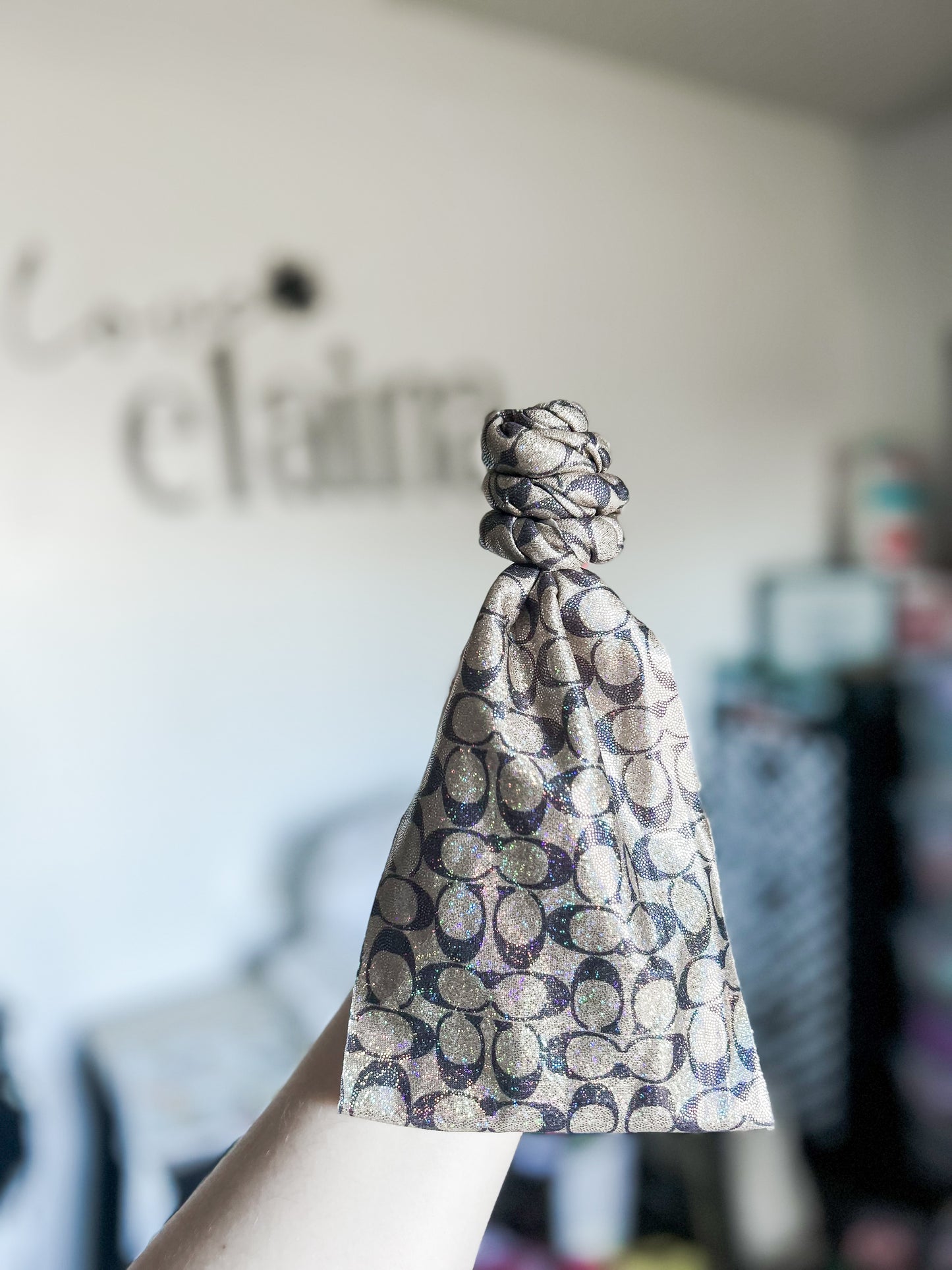 holo top knot toddler wrap