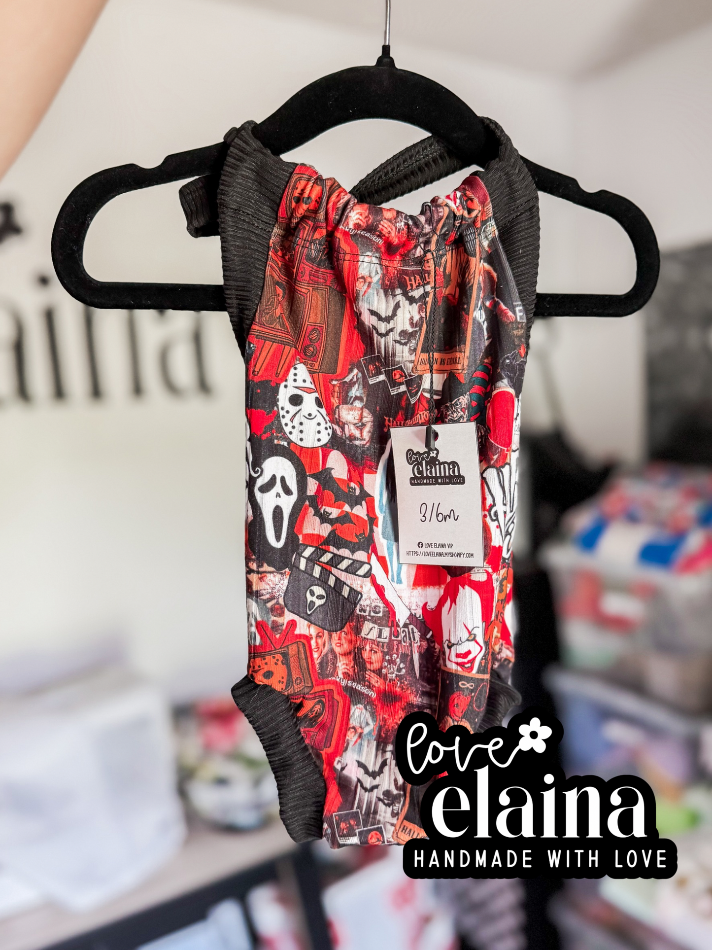3/6m halter romper