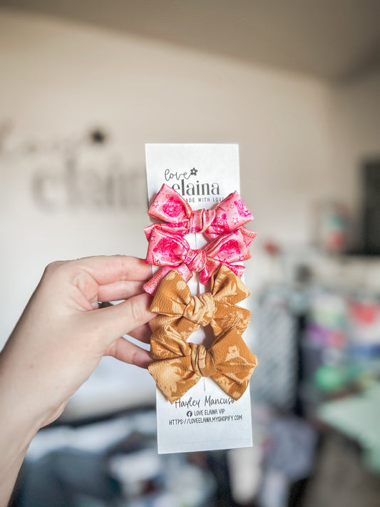 yellow tiger pinwheel clips