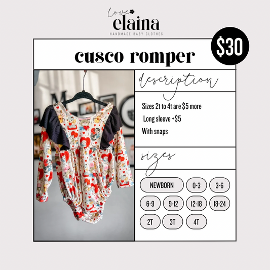 Cusco Romper/Dress