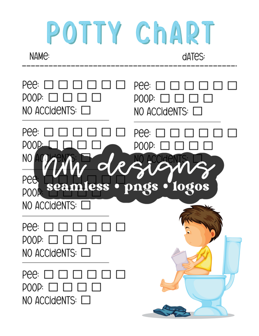 FREE potty chart