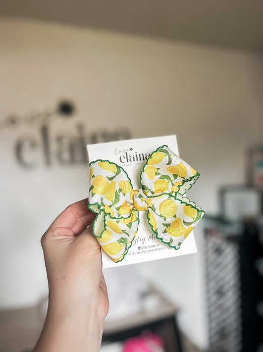 lemon ribbon bow