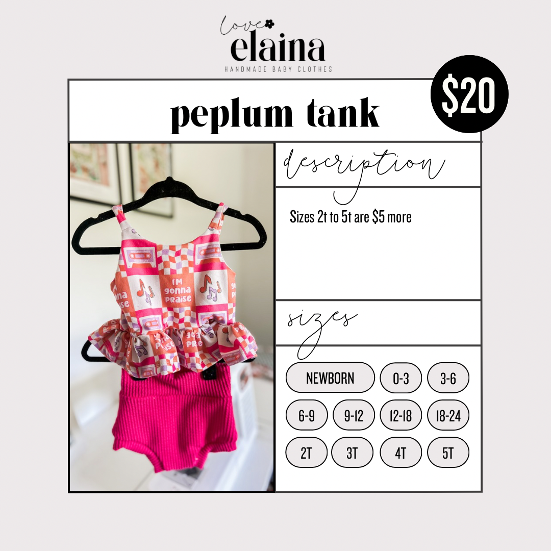 Peplum Tank